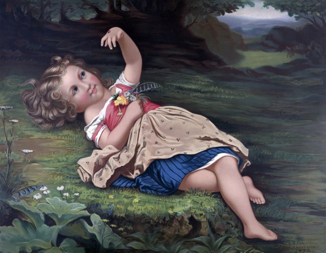 child-with-ladybug-painting